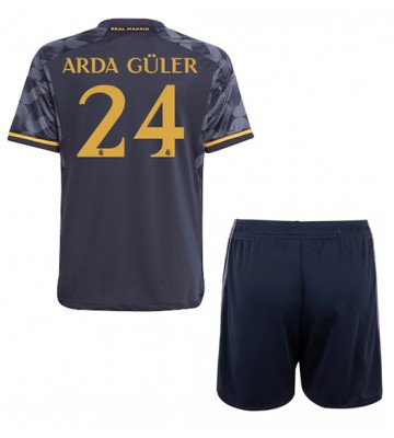 Maillot de foot Real Madrid Arda Guler #24 Extérieur enfant 2023-24 Manches Courte (+ pantalon court)